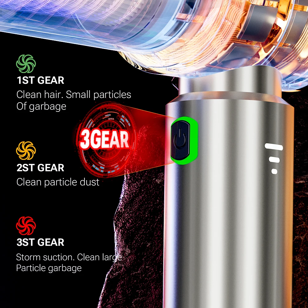 SZUK 985000Pa Car Vacuum Cleaner Powerful Suction Wireless Vacuum Cleaner Handheld Portable Cleaner Mini Vacuum Cleaner for Car - Image 4