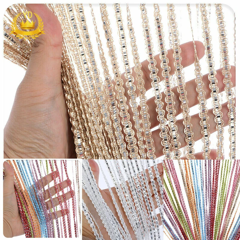 1M*2M Hot Sale Door And Window Panel Fly Screen Fringe Room Screen Tassel Panel Beaded Curtains Home Decoration - Image 2