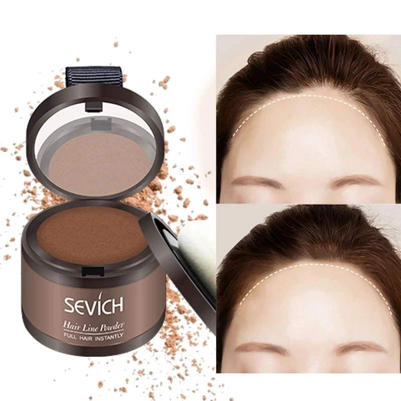 Sevich Hairline Powder 4g Hairline Shadow Powder Makeup Hair Concealer Natural Cover Unisex Hair Loss Product - Image 3