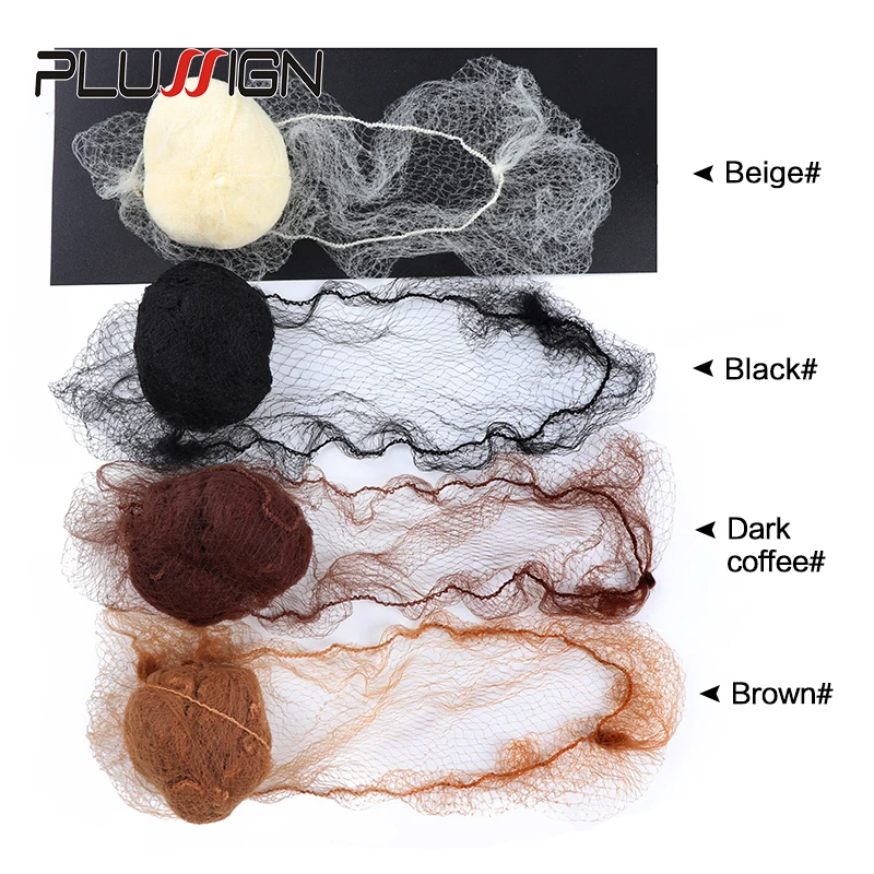 20Pcs Durable Nylon Hair Net For Bun Hair Hair style Tool Black Beige Brown 5Mm Hair Net For Wigs Mesh Hair Styling Hairnets - Image 2