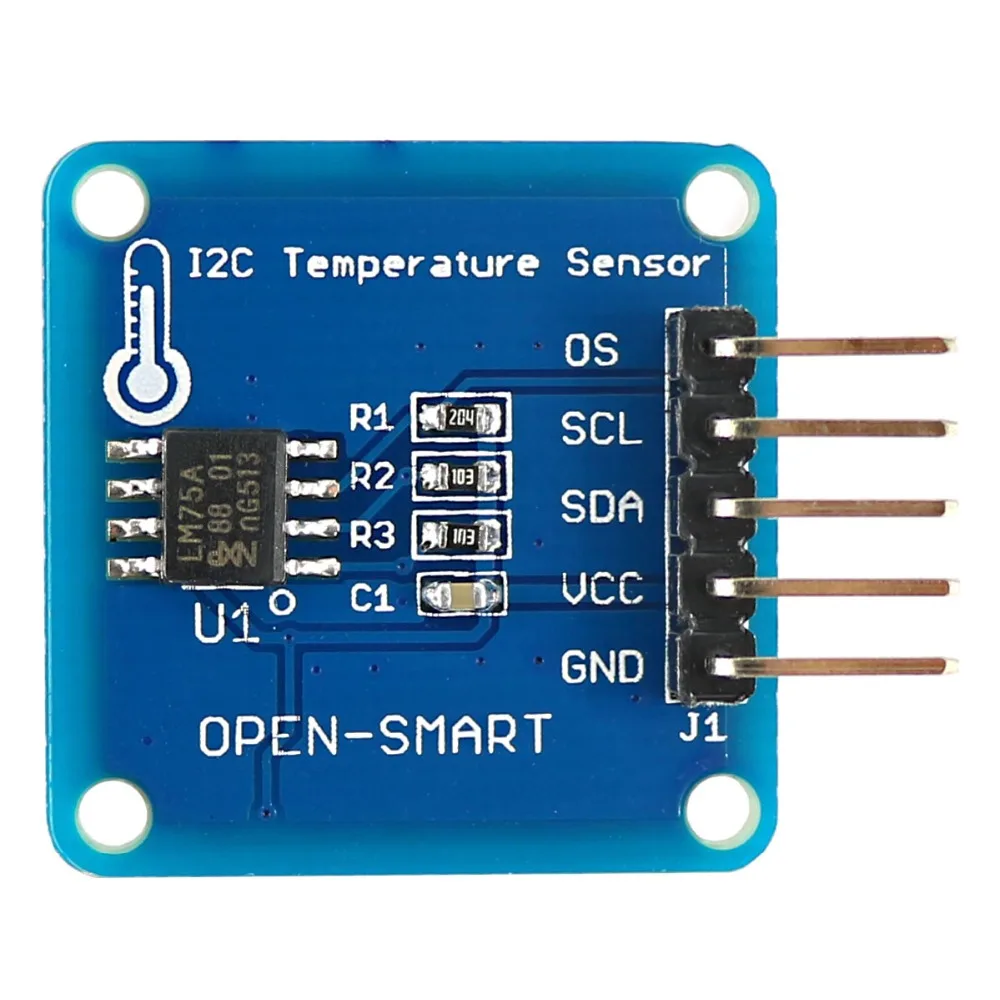 LM75 Temperature Sensor High Accuracy LM75A Module Board Compatible for Arduino