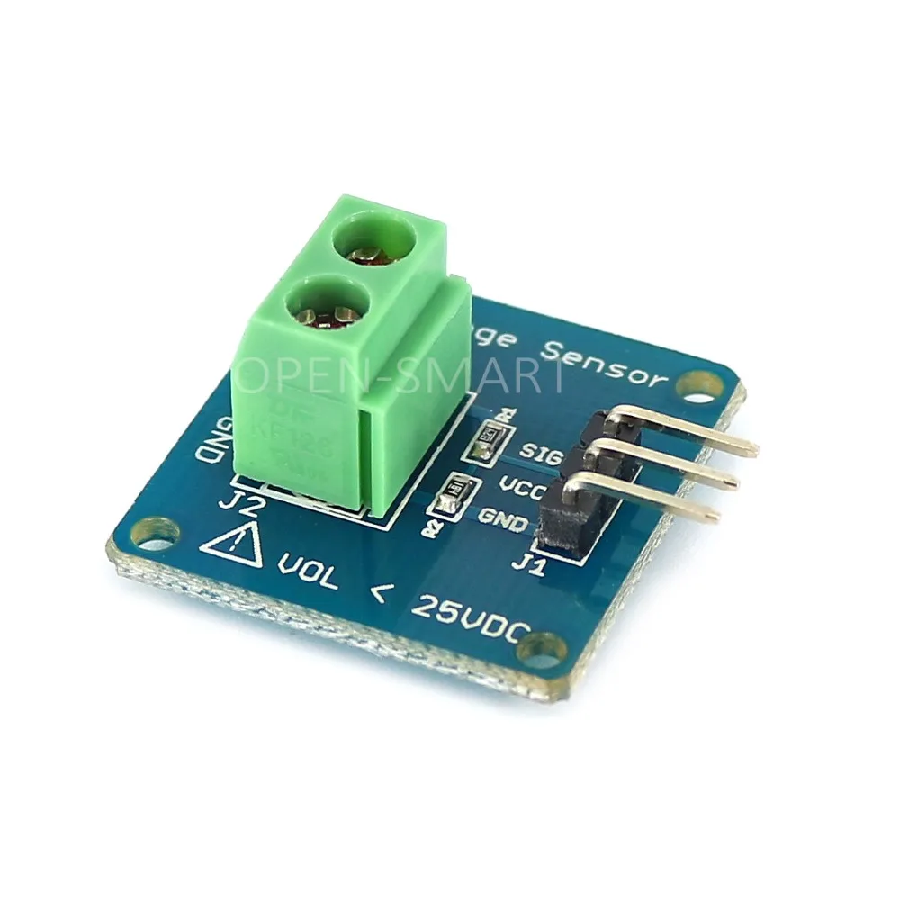 High Accuracy DC Voltage Sensor Module Voltage Detector Voltage Divider Detect Module Compatible for Arduino - Image 2