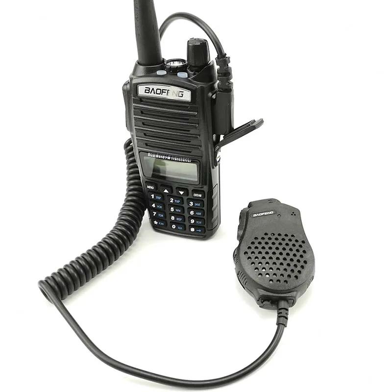 Dual PTT Microphone K Port Two Way Radio Mic Speaker For Baofeng UV-82 Pofung UV 82 UV-8D UV-82HP Walkie Talkie Accessories - Image 6