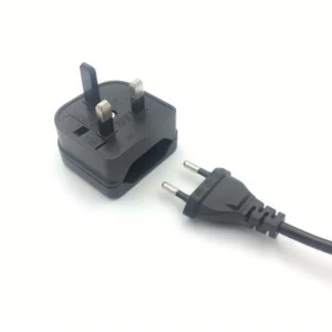 European Euro Eu 2 Pin To Uk 3 Pin Power Socket Travel Plug Adapter Converter Power Adapter Charger Power Socket Outlet