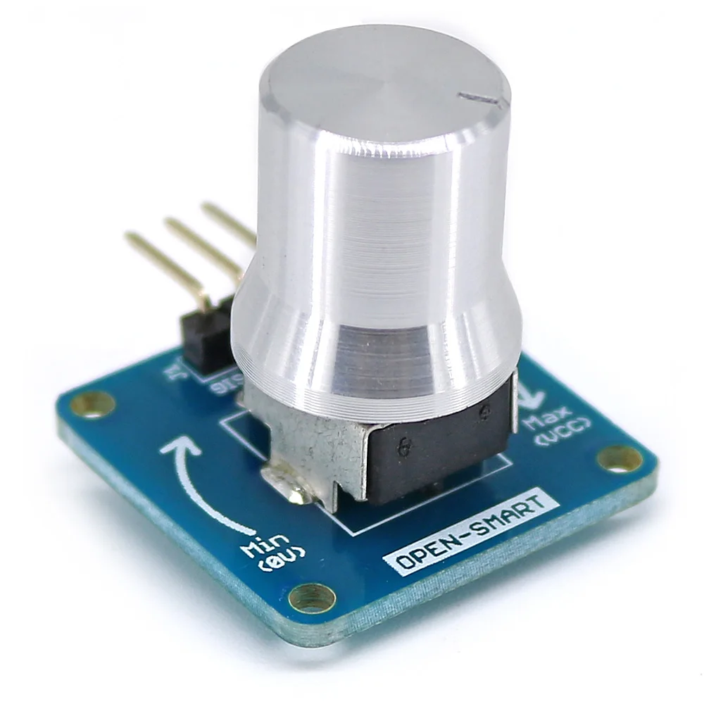 High Sensitivity Rotary Angle Sensor Adjustable Volume Control Potentiometer Knob Switch Module White For Arduino - Image 2