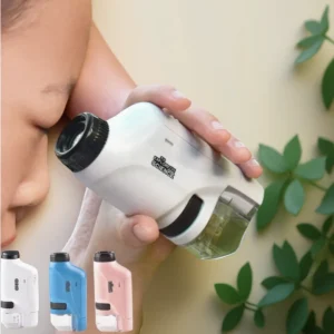 Portable Handheld 60X-100X Magnification Microscope Optical Lens Scientific Observation Tool