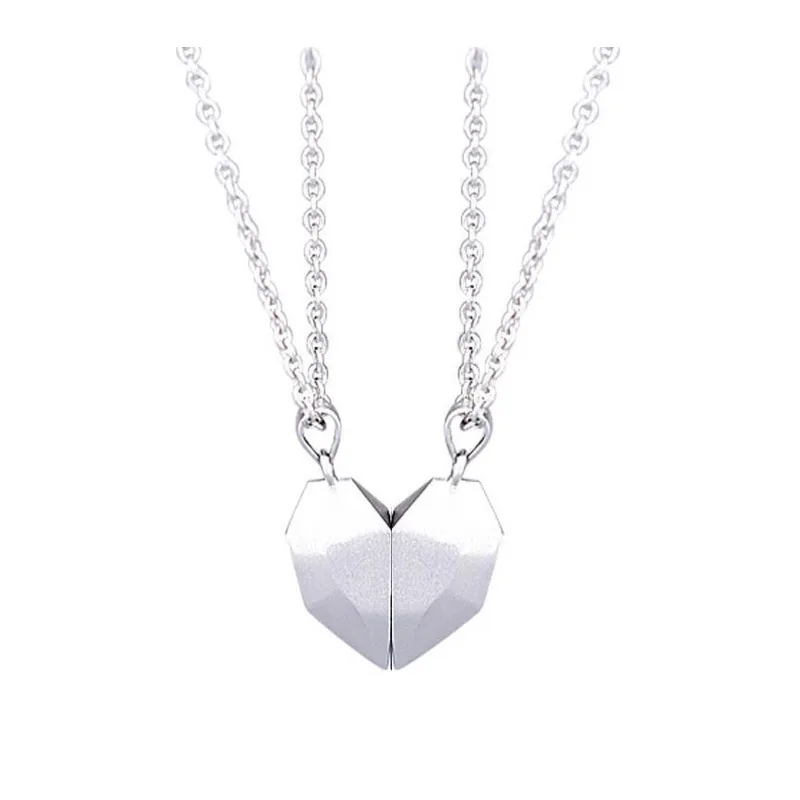 Good Simple Quality Couple Pendant Necklace Electrocardiogram,Magnetic Heart,Pendant Splicing Necklace Valentine's Day Gift - Image 9