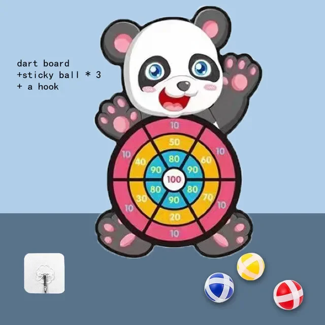 Montessori Throw Sport Slingshot Target Sticky Ball Dartboard Games Educational for Kids Indoor Sports Toy Sticky Ball Slingshot - Image 8