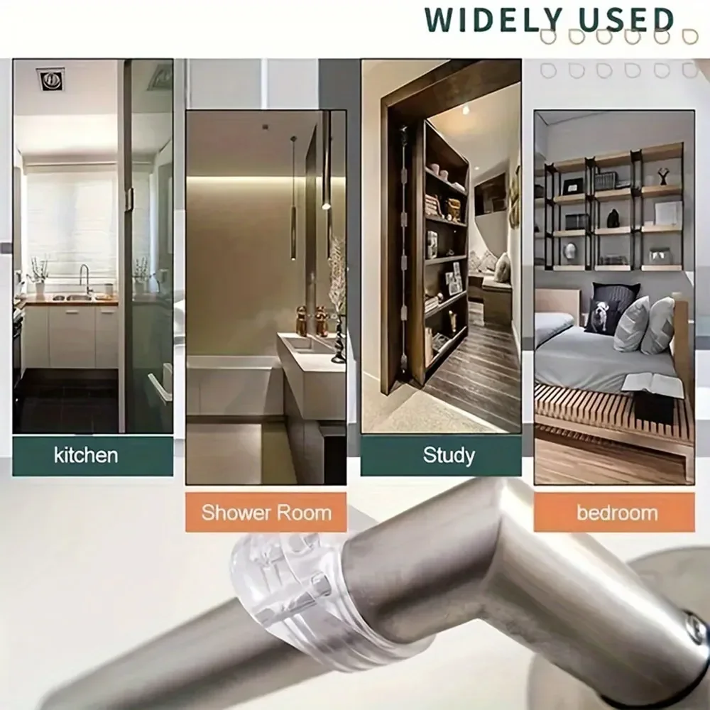 Transparent Door Handle Bumper | Wall Protection & Anti-Collision Pad | Self-Adhesive Door Knob Guard for Home - Image 4