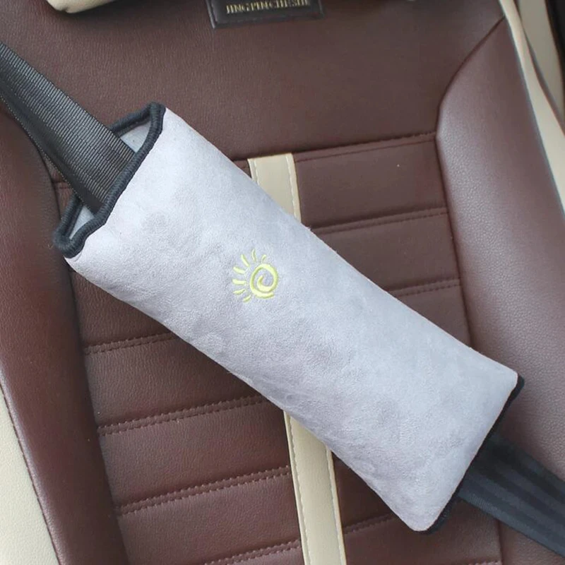 Car Child Safety Shoulder Pads Holder Anti-Stranglehold Plush Sleeping Seat Belt Protection Shoulder Harness Protection Support