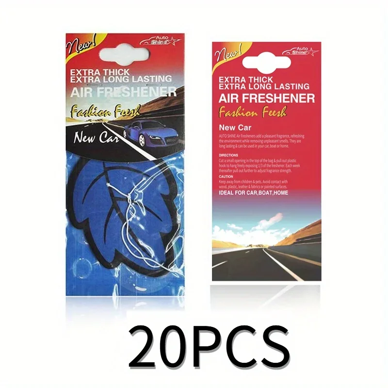 3-60pcs Car Air Freshener Natural Scented Tea Paper Auto Hanging Vanilla Perfume Fragrance Leaf Shape Car Accessories Interior - Image 8