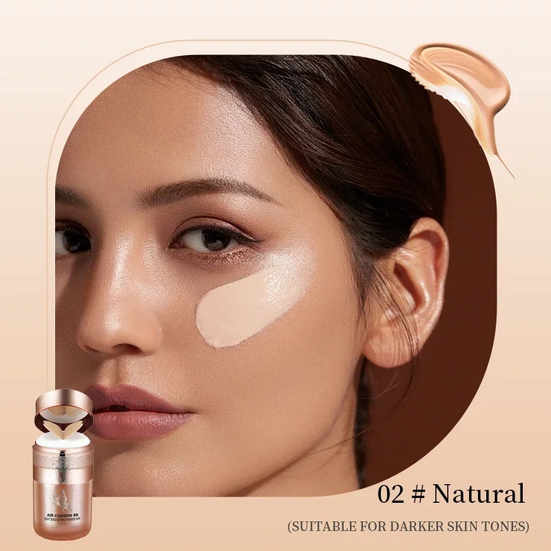 Air Cushion BB Cream Butterfly Powder Puff Moisturizing Foundation Concealer Whitening Oil-control Waterproof Makeup Cosmetics - Image 9