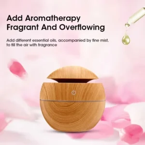 Mini Electric Humidifier Usb Cool Mist Sprayer Aromatherapy Essential Oil Diffuser Bedroom Desktop Wood Grain Air Humidifier