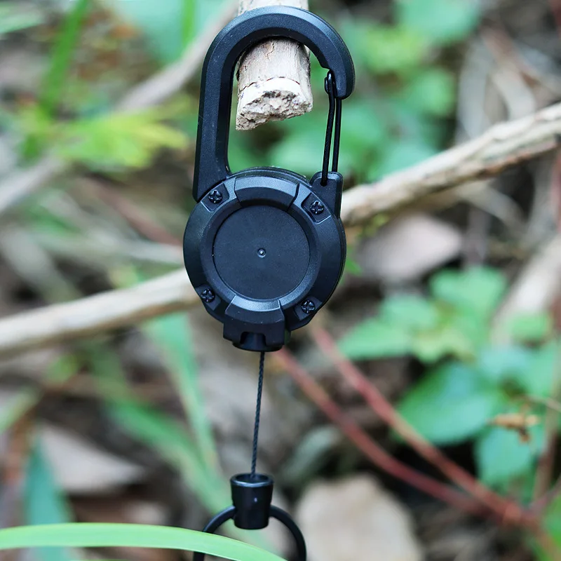 1/3Pcs Automatic Retractable Wire Rope Antitheft Easy-to-pull Buckle Rope Elastic Keychain Sporty Retractable Key Ring Anti Lost - Image 6