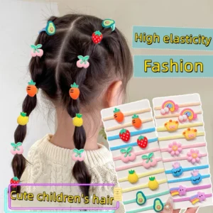 20-100 Pieces/Set Rubber Band for Children Cartoon Hair Band New Sweet Baby Hair Rope Hair Accessories