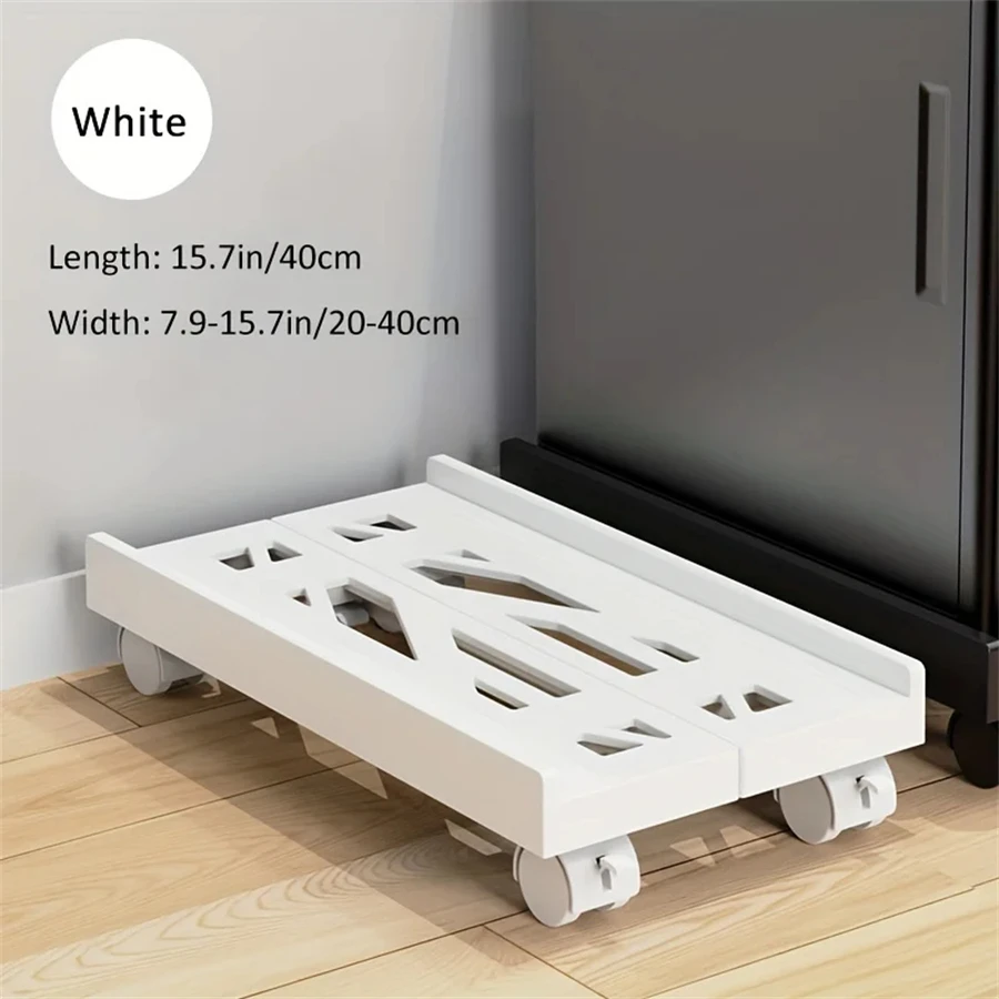Adjustable Mobile PC Tower Stand with Wheels under Desk CPU Holder Adjustable Stable Mobile Computer Host Stand for Home Office - Image 7