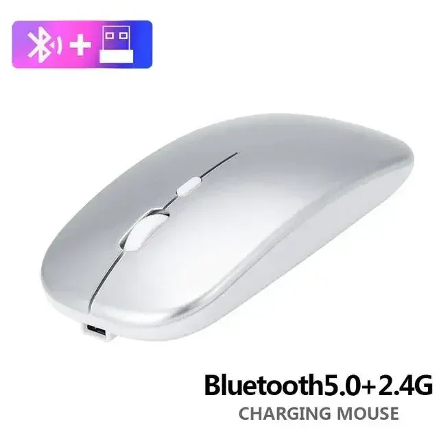 2025New Bluetooth Wireless Mouse USB Optical Rechargeable Mouse for Computer Laptop PC Macbook Gaming Mouse Gamer 2.4GHz 1600DPI - Image 8