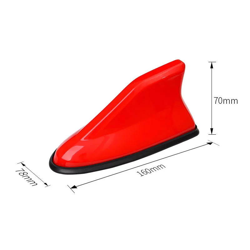 16cm Universal Carbon Fiber Look Car Roof Top Mount Shark Fin Aerial Antenna Toppers Auto Radio AM FM Antenna Signal Amplifier - Image 3