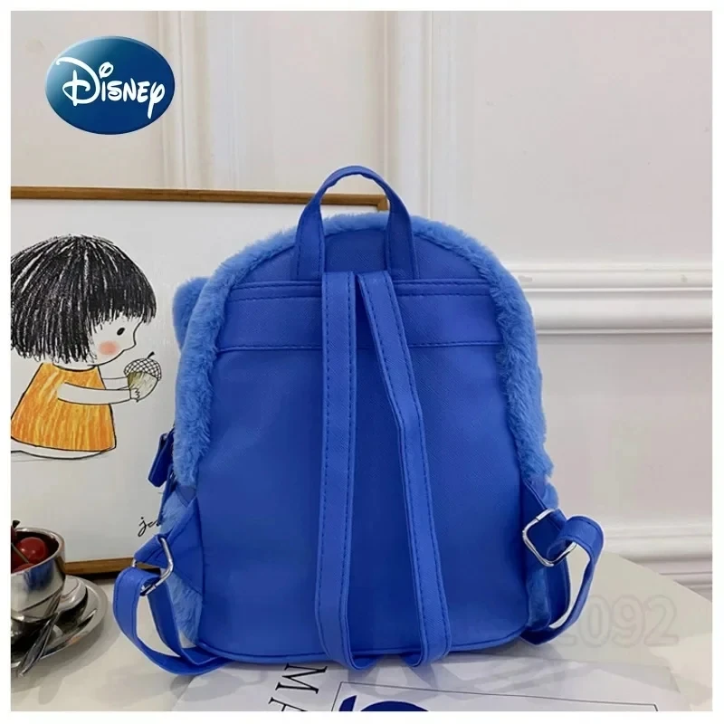 New Disney Stitch Plush Backpack Ins Japanese Blue Funny Cartoon Large-Capacity Student Backpack Kindergarten Bag Child Gift - Image 5