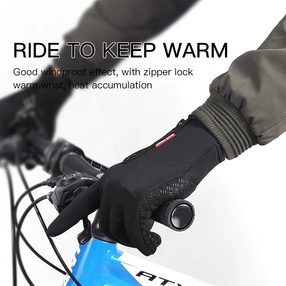 Hot Winter Gloves For Men Women Touchscreen Warm Outdoor Cycling Driving Motorcycle Cold Gloves Windproof Non-Slip Womens Gloves - Image 5