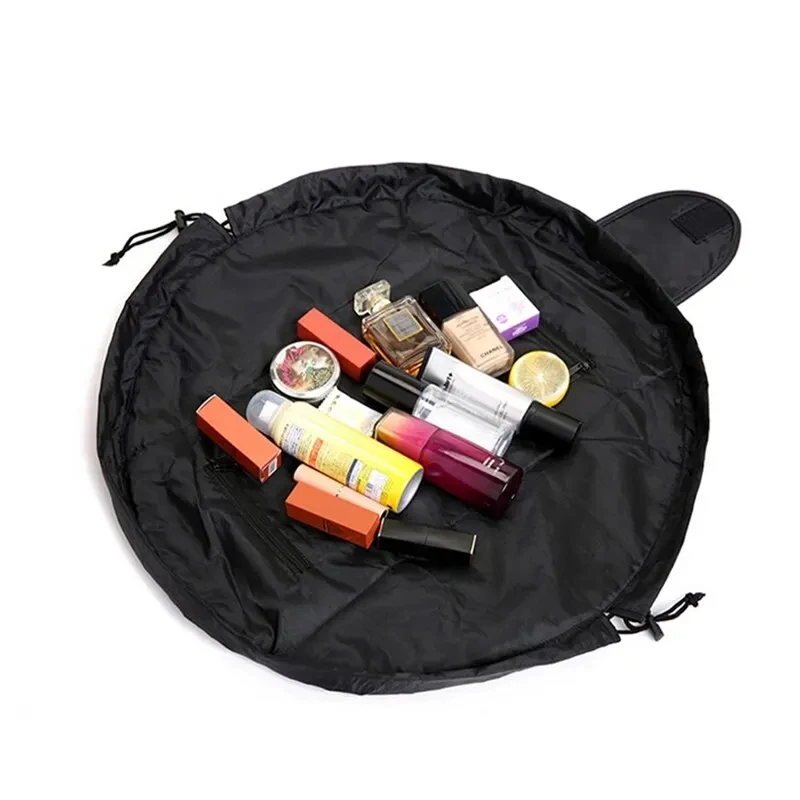 50X62CM Drawstring Elastic Makeup Storage Bag Women Portable Travel Black Large Capacity Portables Handbag Storage-Bags Trendy - Image 3