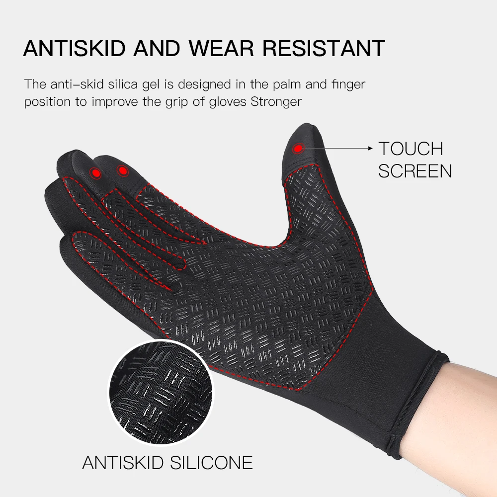 Hot Winter Gloves For Men Women Touchscreen Warm Outdoor Cycling Driving Motorcycle Cold Gloves Windproof Non-Slip Womens Gloves - Image 3