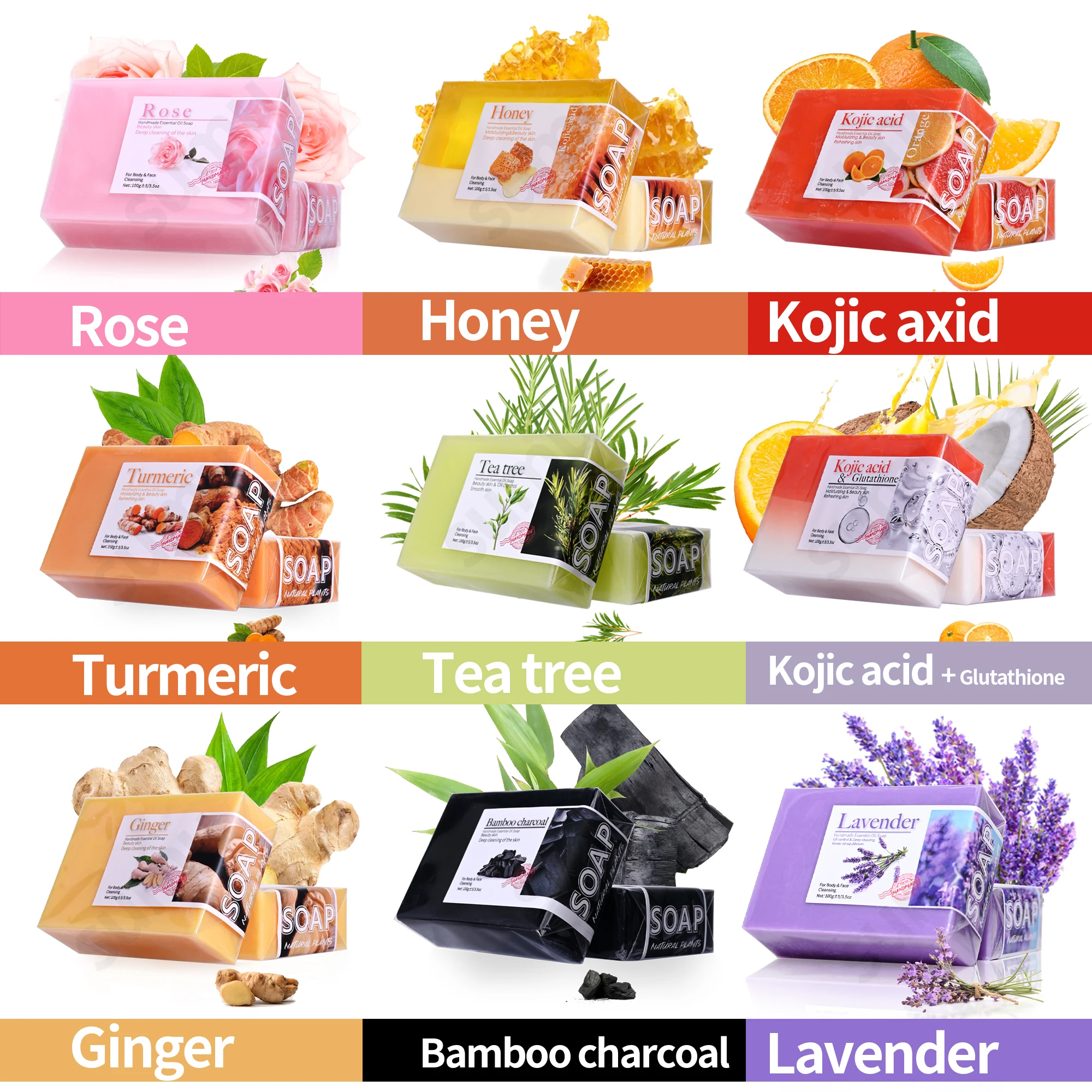 Natural Organic Lavender Essential Oil Soap Handmade Soap for Cleansing, Refreshing, Oil Control, Bath Soap - Image 6