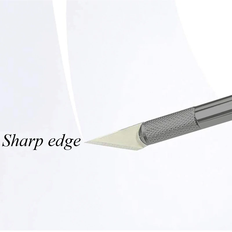 LMDZ 50/100pcs Knife DIY Wood Carving Fruit Food Scalpel Craft Sculpture Cutting Tool Metal Engraving Blades Knifes Wood Carving - Image 5