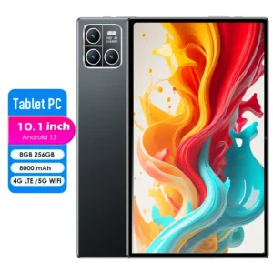 2025 New Original 10 Inch Android 13 Tablet PC Octa-Core 5G WiFi6 256GB 8000mAh IPS Display Dual Camera Bluetooth FM Tablet 10.1