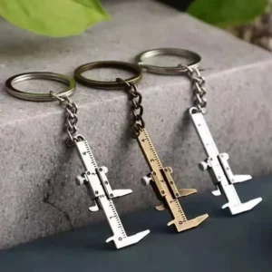 Mini vernier caliper bolso chaveiro ornamentos pequeno 3d móvel precisão medida ferramenta acessórios slider régua liga