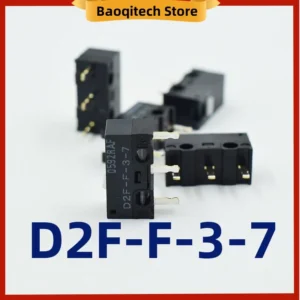 D2F - F-3-7 Snap Action N.O./N.C. SPDT Pin Plunger 3A 125VAC 30VDC 1.47N Travel micro switch for Omron mouse switch