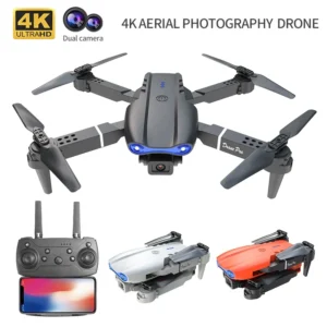 Mini E99Pro Foldable RC Helicopter 5G WiFi FPV 4K Dual HD Camera Drone with Height Hold Wide Angle Professional