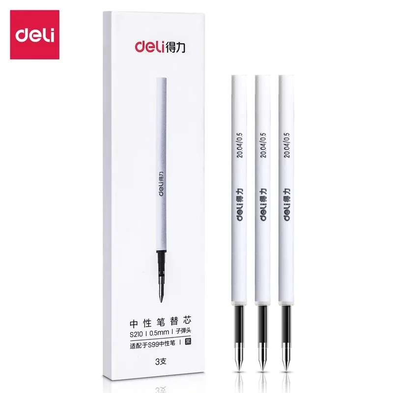 DELI Metal Sign Pen 0.5mm Gel Ink Pens Golden Silver Color Metallic Writing Pen Office Supplies - Image 8