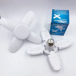 Fan Shape LED Bulb E27 LED Lamp Foldable 220V 110V 40 LEDs Light Bulbs For Home Ceiling Lamp Warehouse Garage Light Warm White