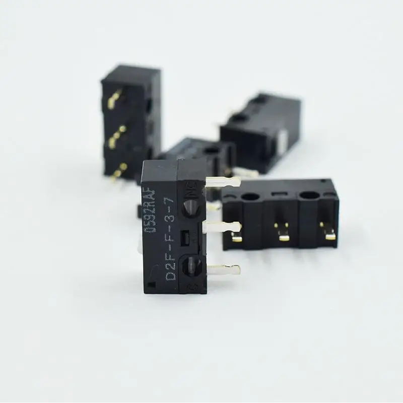 D2F - F-3-7 Snap Action N.O./N.C. SPDT Pin Plunger 3A 125VAC 30VDC 1.47N Travel micro switch for Omron mouse switch - Image 3