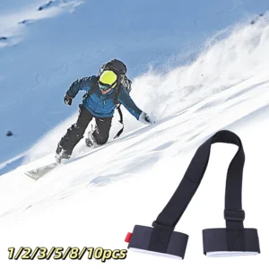 1/2/3/5/8/10pcs Portable Ski Shoulder Strap - Adjustable Snowboard Carrier for Adults & Kids