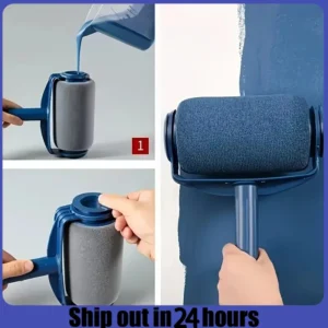 Self-priming Large Drum Brush, Wall Painting Brush, Latex Paint Wall Brush, Painting tools Accessories 1pc