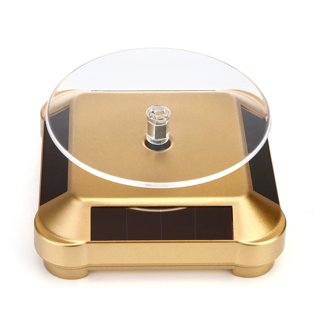 Solar Showcase 360 Automatic Rotating Turntable Jewelry Organizer Jade Ware Necklace Bracelet Watch Phone Display Stand - Image 7