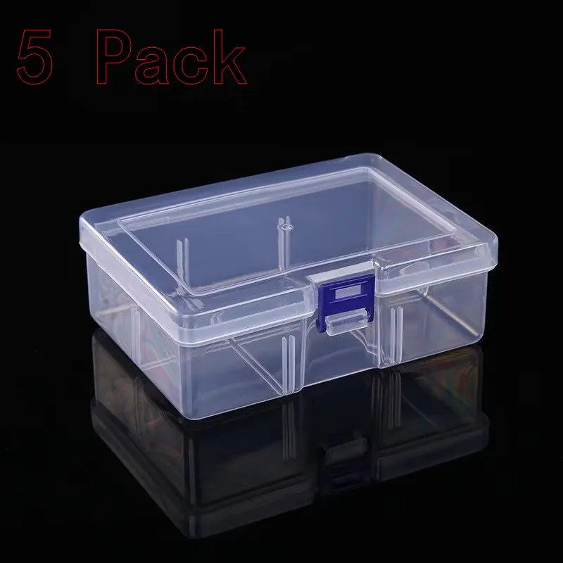 Clear Plastic Storage Box with Flap Lid, Multipurpose Craft Organizers Art Supply Sewing Box for Pencils Markers Notebooks A4 - Image 3