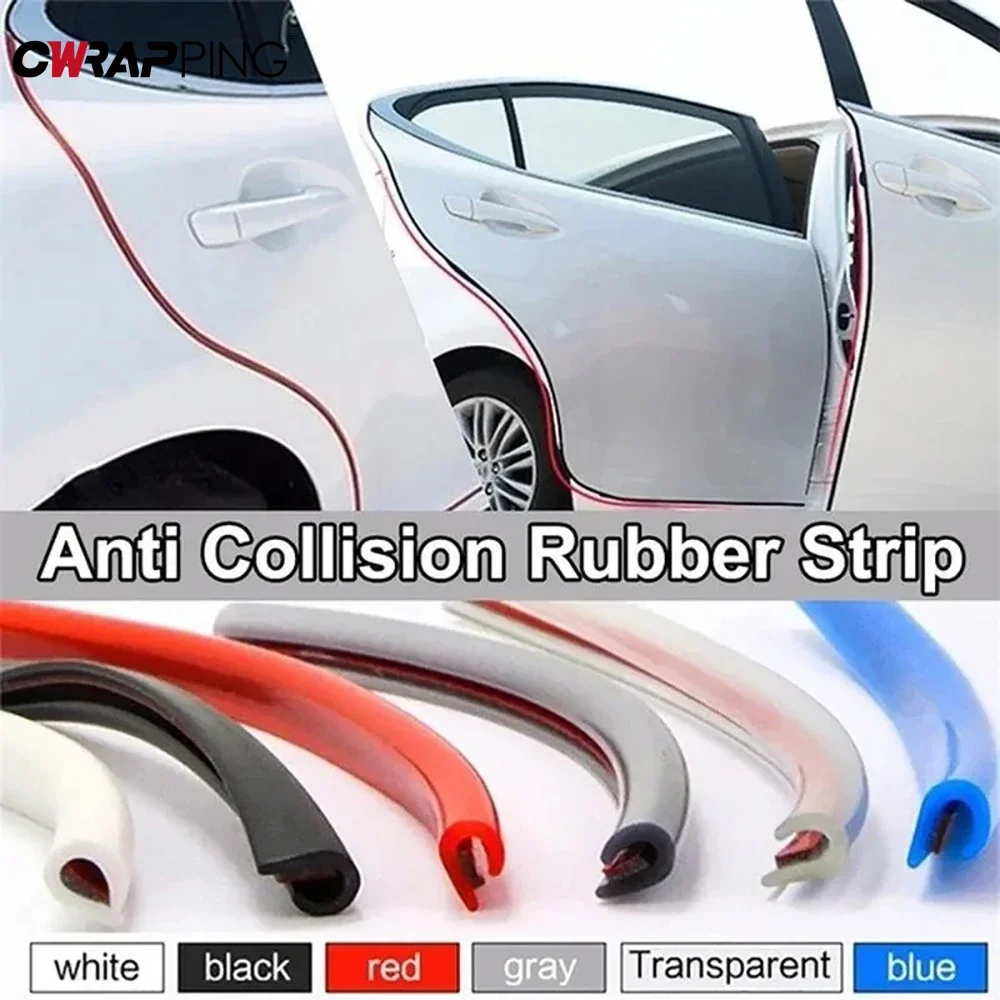 5M Car Door Edge Sealing Strip Transparent PVC Scratch Protector Strip Anti-collision Stickers Door Anti-scratch Car Accessories - Image 6