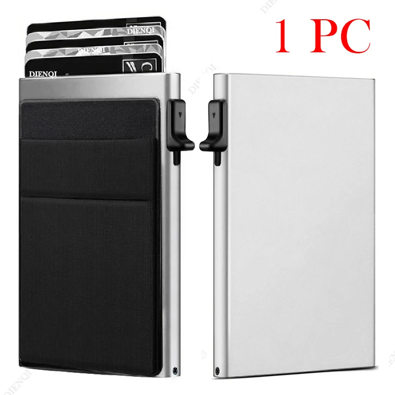 Rfid Credit Card Holder Men Thin Slim Mini Minimalist Wallets Luxury Metal Bank ID Cardholer Case Wallet for Men Carteras Choice - Image 15