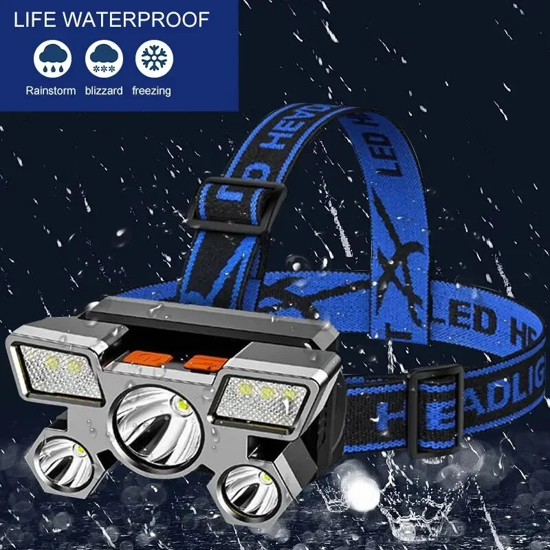 Powerful Rechargeable Head Flashlight for Fishing Led Headlamp Nitecore Camping Headlights Hunting Torch Hiking Front Lanterns - Image 3