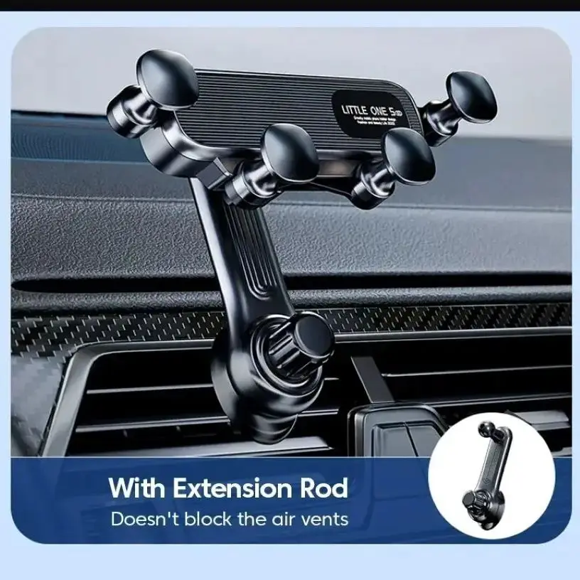 High Quality Durable Car Phone Holder Air Vent Car Mount Hands Free Cell Phone Automobile Clamp Cradles for All Phones