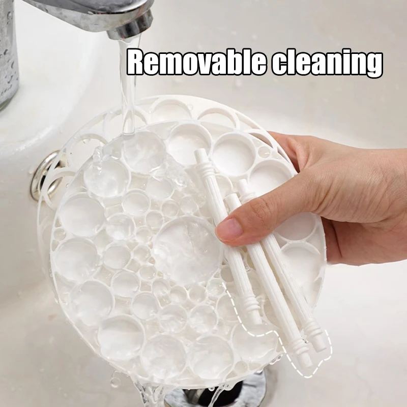 45 Hole Makeup Brush Storage Rack Brush Storage Box Detachable And Washable Circular Makeup Brush Holder Pen Holder - Image 5