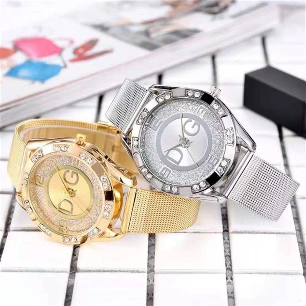 Luxury 2025 Women's watches With Diamonds Simple Digital Design Ladies' Quartz Watch Casual Gold Mesh Belt Women Clock Strap - Image 6