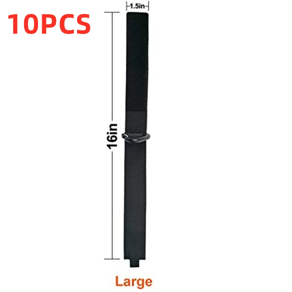 Cord Organizer Holder with Triangle Buckle Wire Manager Power Cord Management Nylon Heavy Cord Storage Straps for Cables Hoses - Image 12