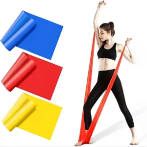 Yoga Pilates Portable Resistance Band Sports Fitness Long Training Stretch Home Strength Elastic Exercise Belt Tension