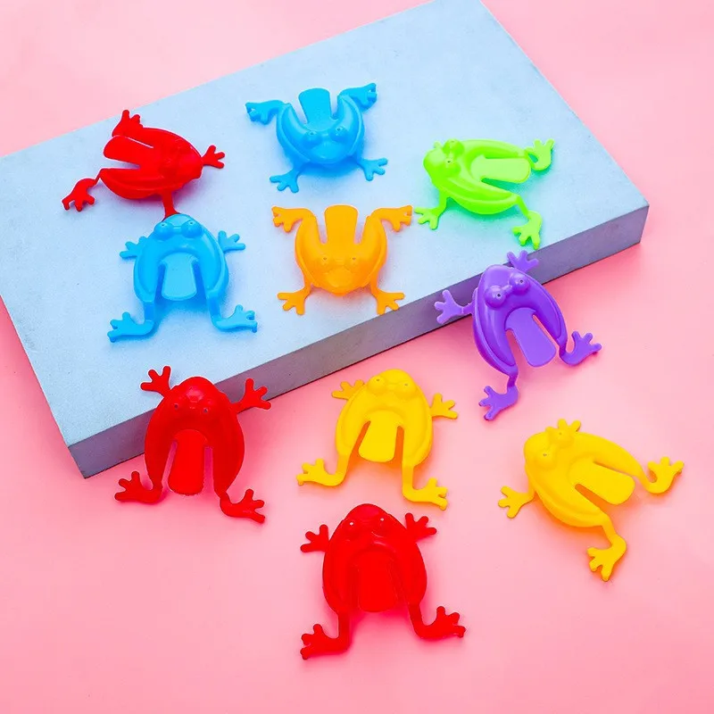 20/50pcs Solid Color Jumping Frog Plastic Bouncing Frog Jumping Frog Children Educational Toy,Gift for Kids Party Favors - Image 5