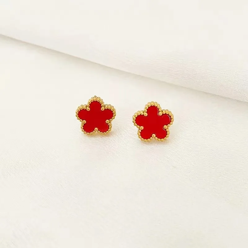 1/2/3Pcs 18K Gold Plated Stainless Steel Five Leaf Bracelet for Women, Elegant Flower Design Necklace Bracelet Jewelry Gift - Image 17