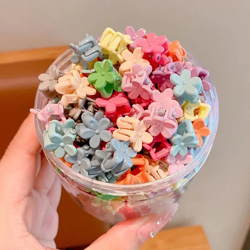 50pcs Minimalist Solid Hair Claw Mini Cute Banana Clip Cartoon Headwear Non Slip Hair Styling Accessories - Image 8